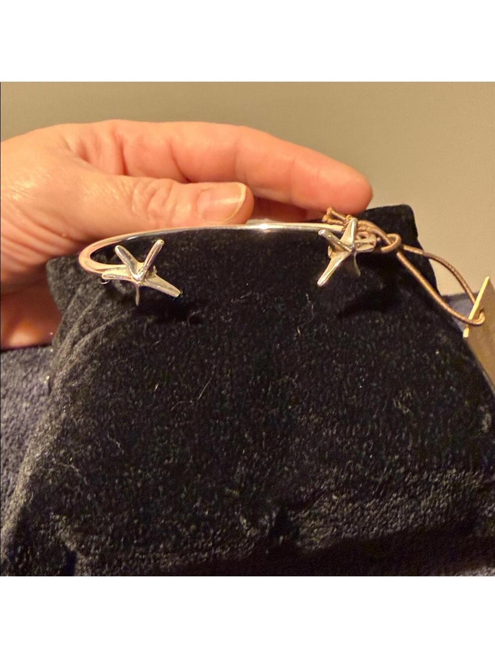 Sterling Silver Starfish Cuff Bracelet